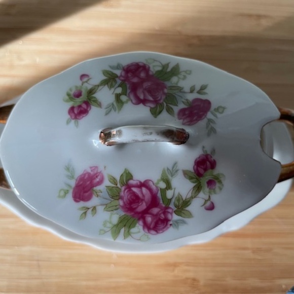 Antique  Royal Crown Sugar Bowl or Condiment Dish - Picture 5 of 6